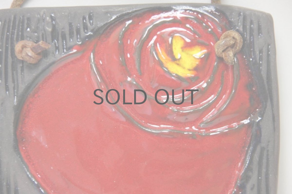 画像3: スウェーデン Jie gantofta ジィ ガントフタ 椿陶板 (3)