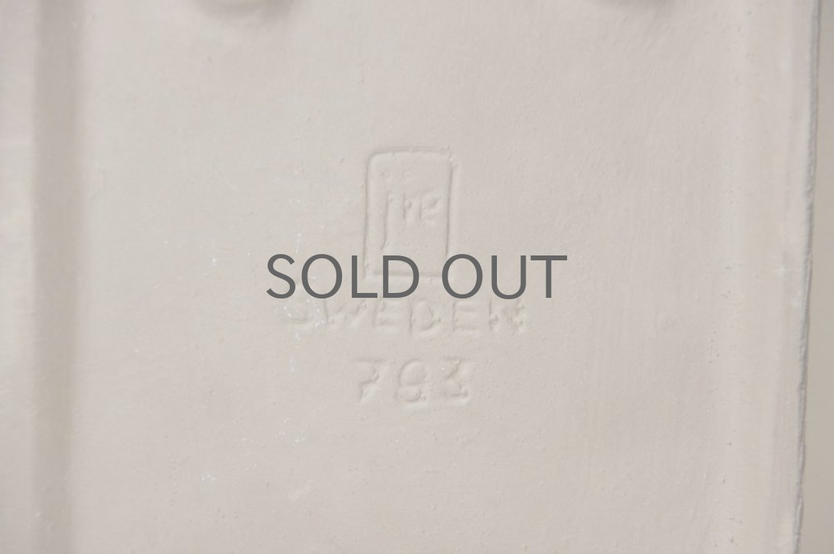 画像4: スウェーデン Jie gantofta ジィ ガントフタ イエロー花 陶板 (4)