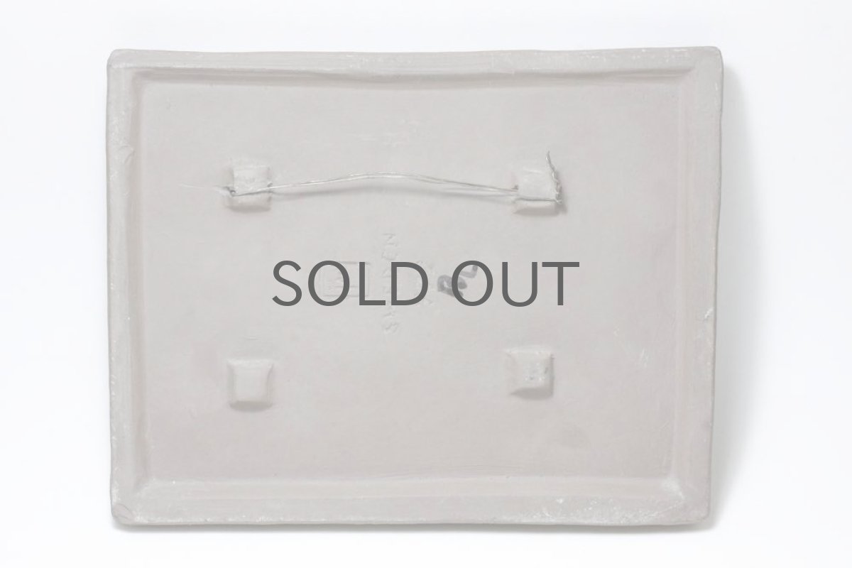 画像4: スウェーデン Jie gantofta ジィ ガントフタ ホワイトフラワー陶板の壁掛け  (4)