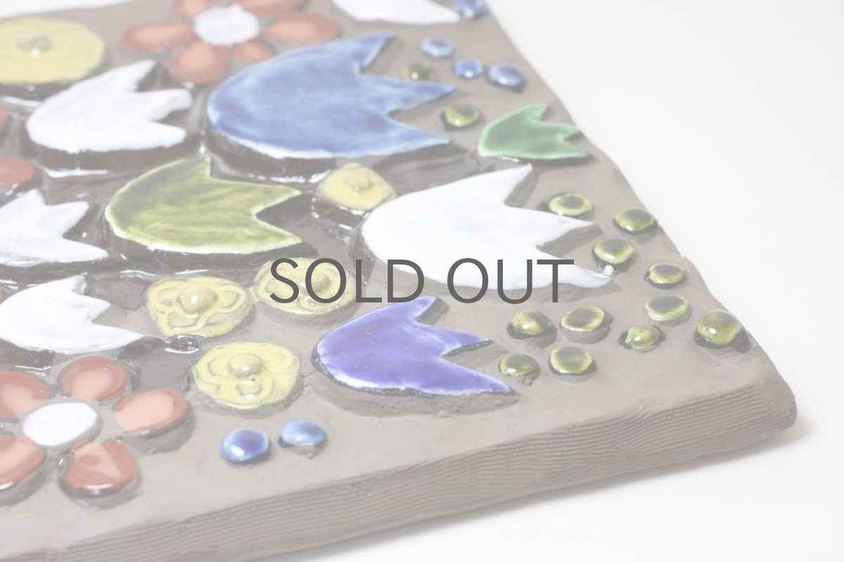 画像4: スウェーデン/Jie gantofta/ジィ　ガントフタ/ホワイトチューリップ陶板/ホワイト (4)