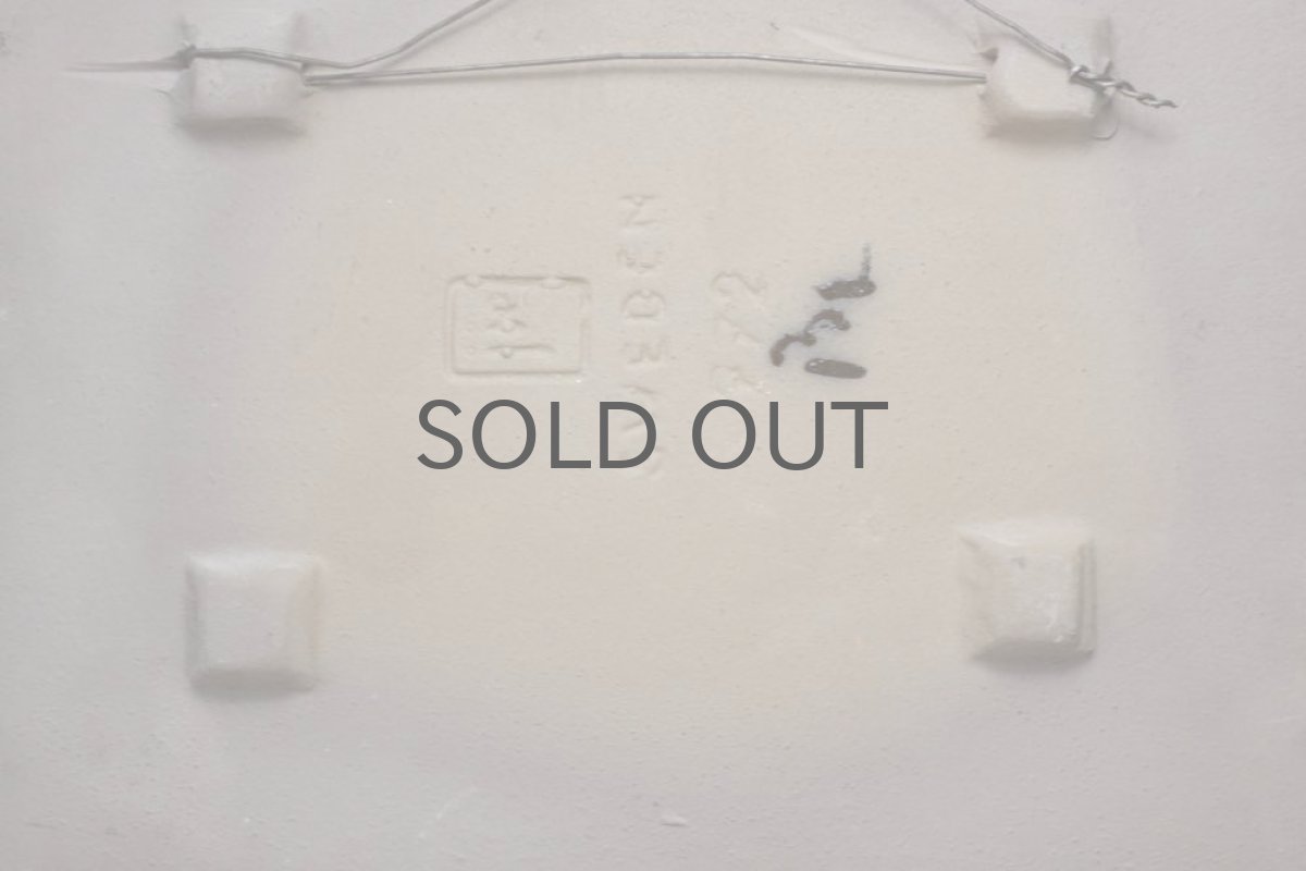 画像5: スウェーデン/Jie gantofta/ジィ ガントフタ/ホワイトフラワー陶板の壁掛け  (5)