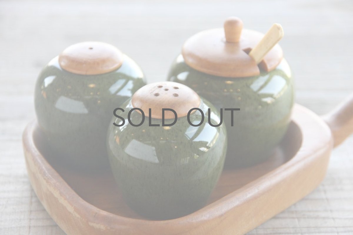 画像2: Jie/ジィ  スパイスポットセット チークトレー付 グリーン (2)