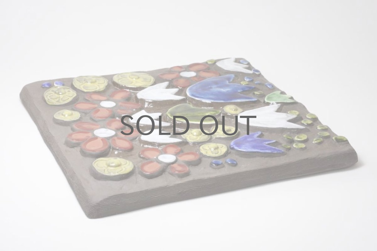 画像4: Jie gantofta/ジィ　ガントフタ/ホワイトチューリップ陶板の壁掛け  (4)