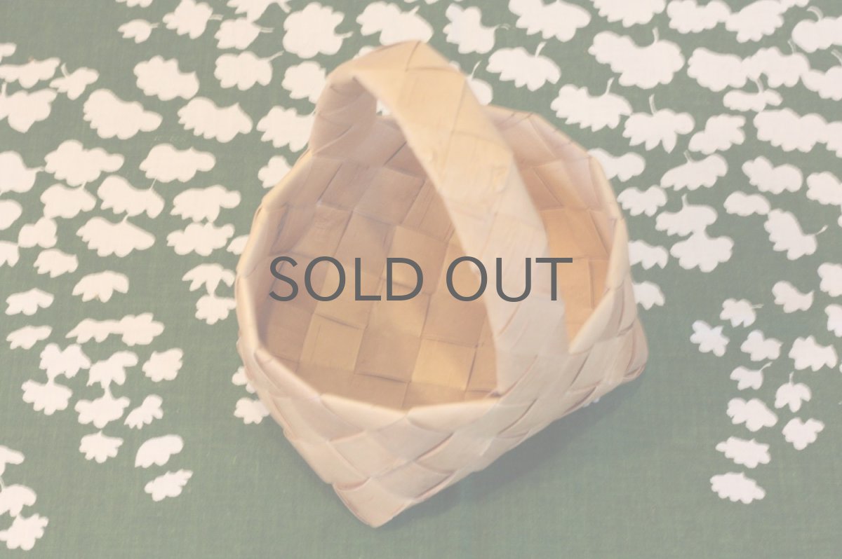 画像4: 北欧インテリア雑貨/白樺かご/バスケット/ハンドメド/ハンドル付き/新品/No.1 (4)