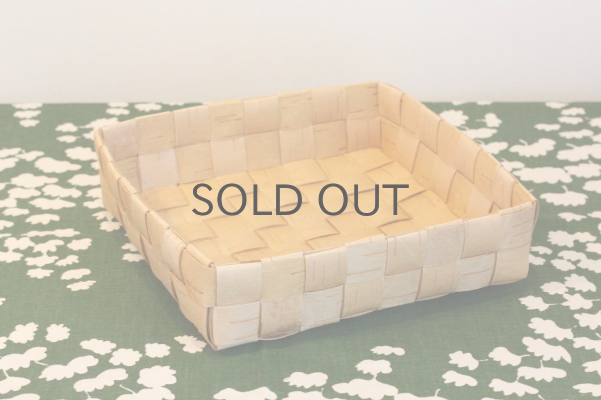 画像2: 北欧インテリア雑貨/白樺かご/バスケット/ハンドメド/スクエアー/新品/No.4 (2)