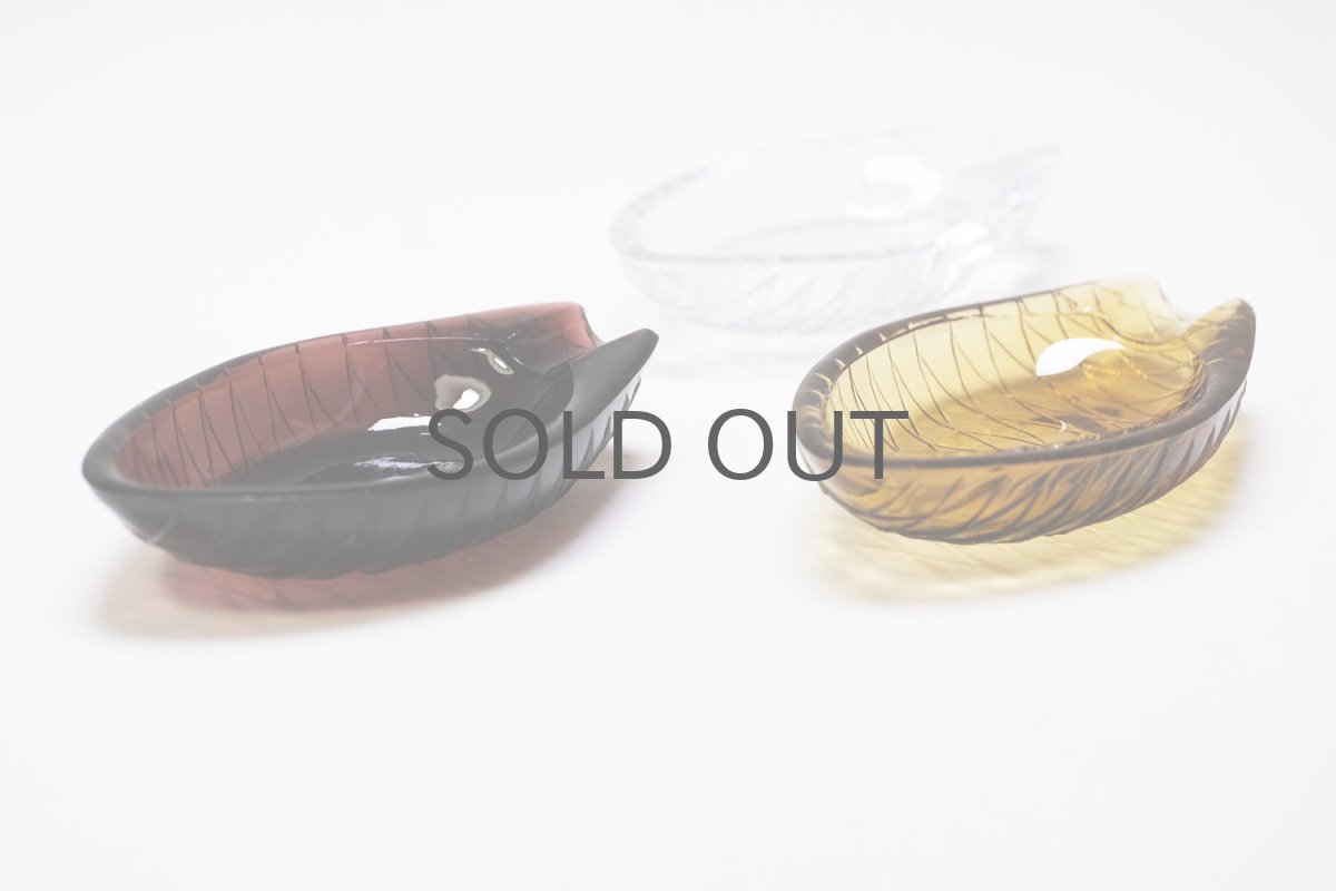 画像9: ビンテージ北欧雑貨/Kaj Franck/カイ・フランク/Nuutajarvi/ヌータヤルヴィ/アッシュトレー/フィッシュ/3個セット/オリジナルBOX (9)