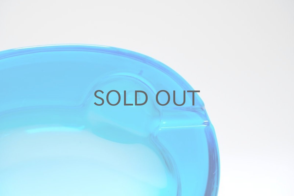 画像2: ビンテージ北欧雑貨/Kaj Franck/カイ・フランク/Nuutajarvi/ヌータヤルヴィ/Tuhka tipu/6651/アッシュトレー/ターコイズブルー (2)