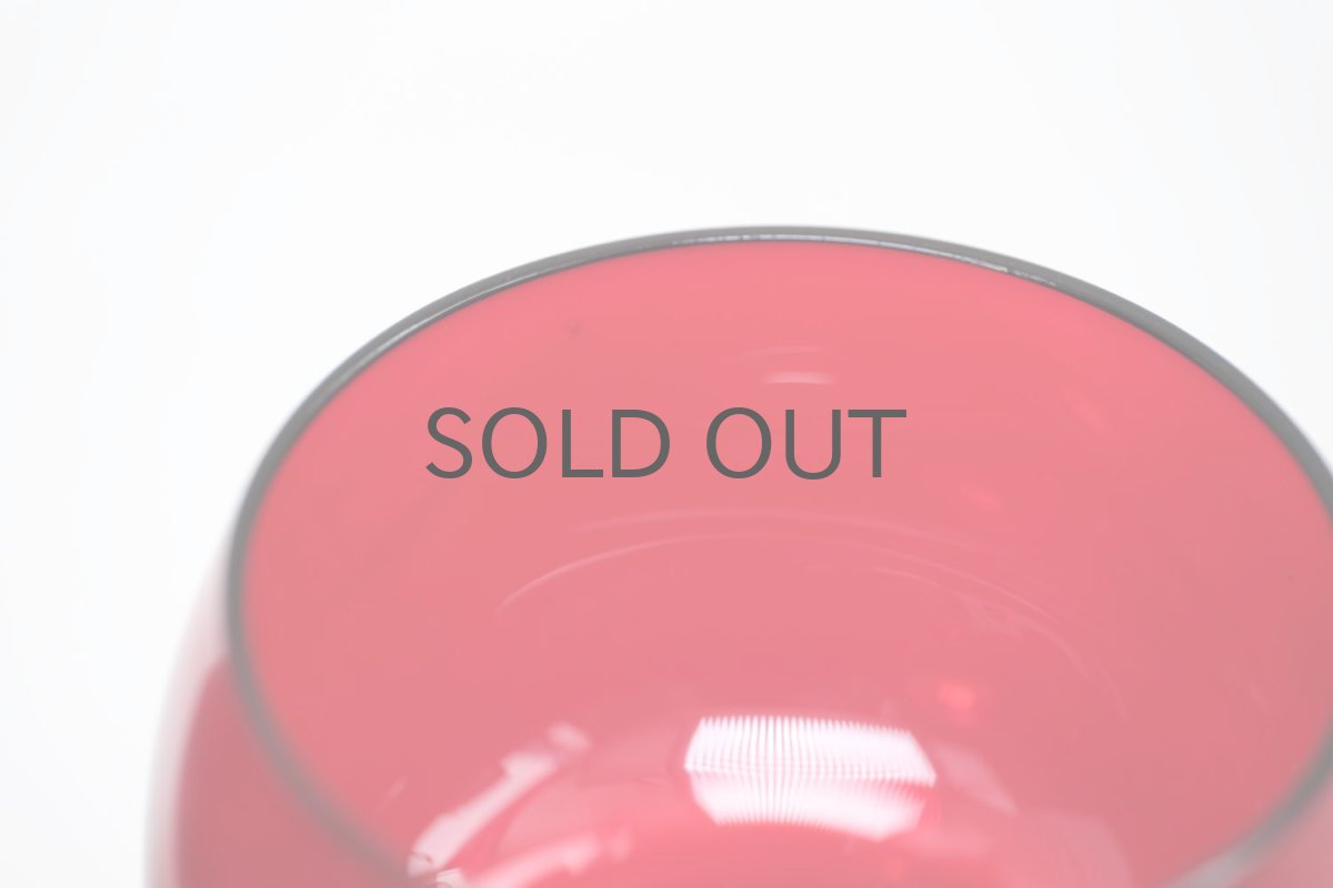 画像5: ビンテージ北欧雑貨/Kaj Franck/カイ・フランク/Wineglass 1111/Nuutajarvi/ヌータヤルヴィ/ワイングラス/レッド (5)