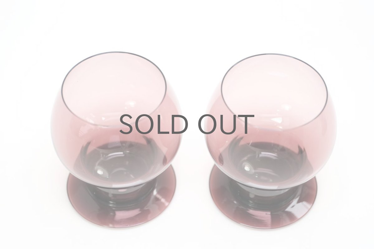 画像3: ビンテージ北欧雑貨/Kaj Franck/カイ・フランク/Wineglass 1111/Nuutajarvi/ヌータヤルヴィ/ワイングラス/パープル (3)