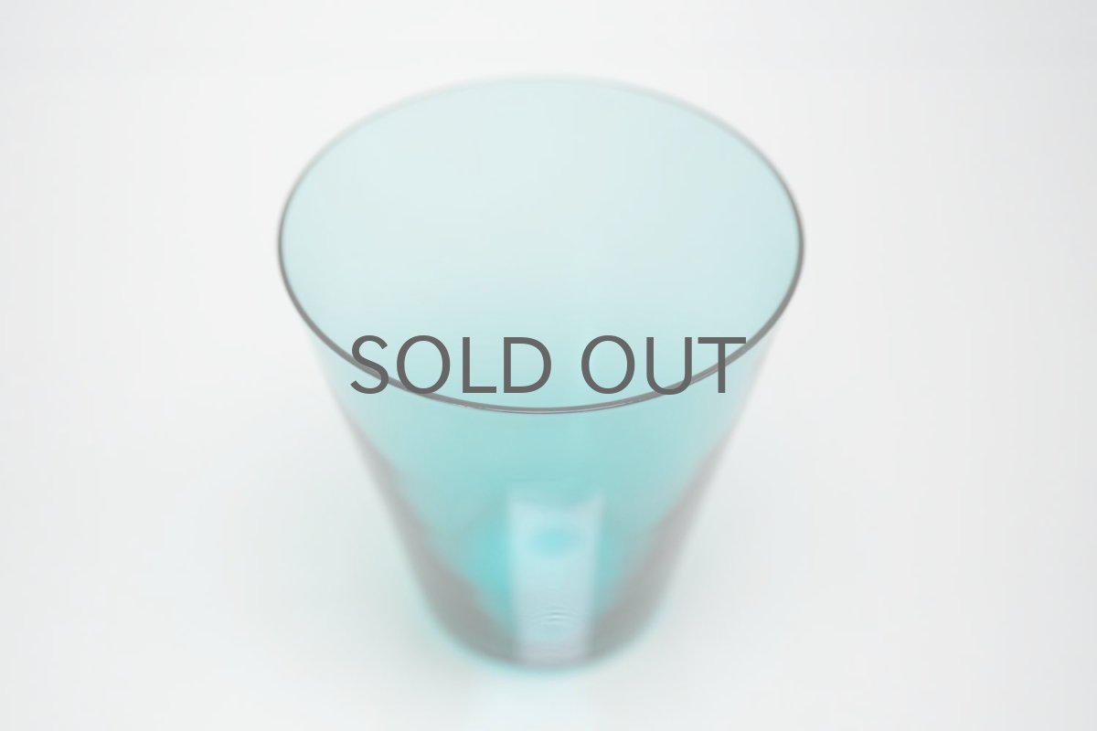 画像2: ビンテージ北欧雑貨/Kaj Franck/カイ・フランク/2744/タンブラー/Mサイズ/Nuutajarvi/ニュータヤルヴィ/ターコイスブルー (2)