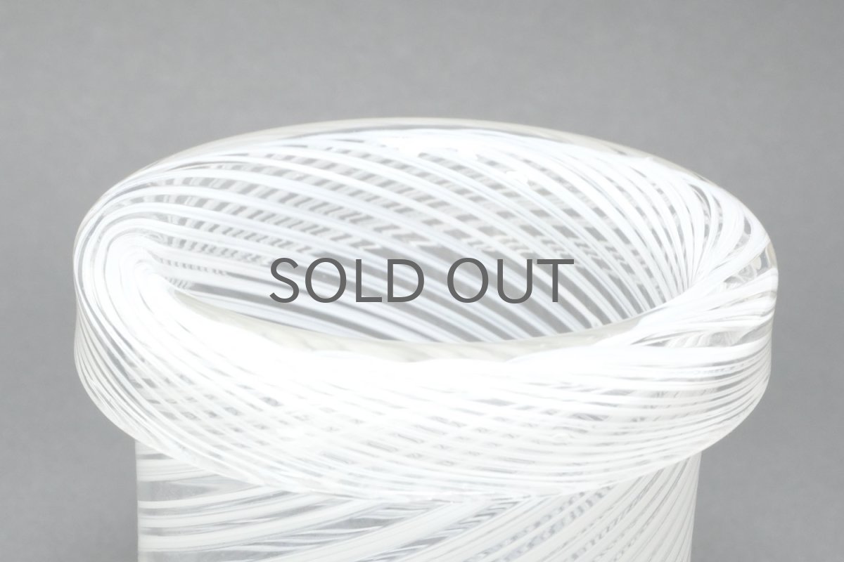 画像2: ビンテージ北欧雑貨/Kaj Franck/カイ・フランク/アートオブジェクト/KF279/フィリグリーガラス/ホワイト (2)