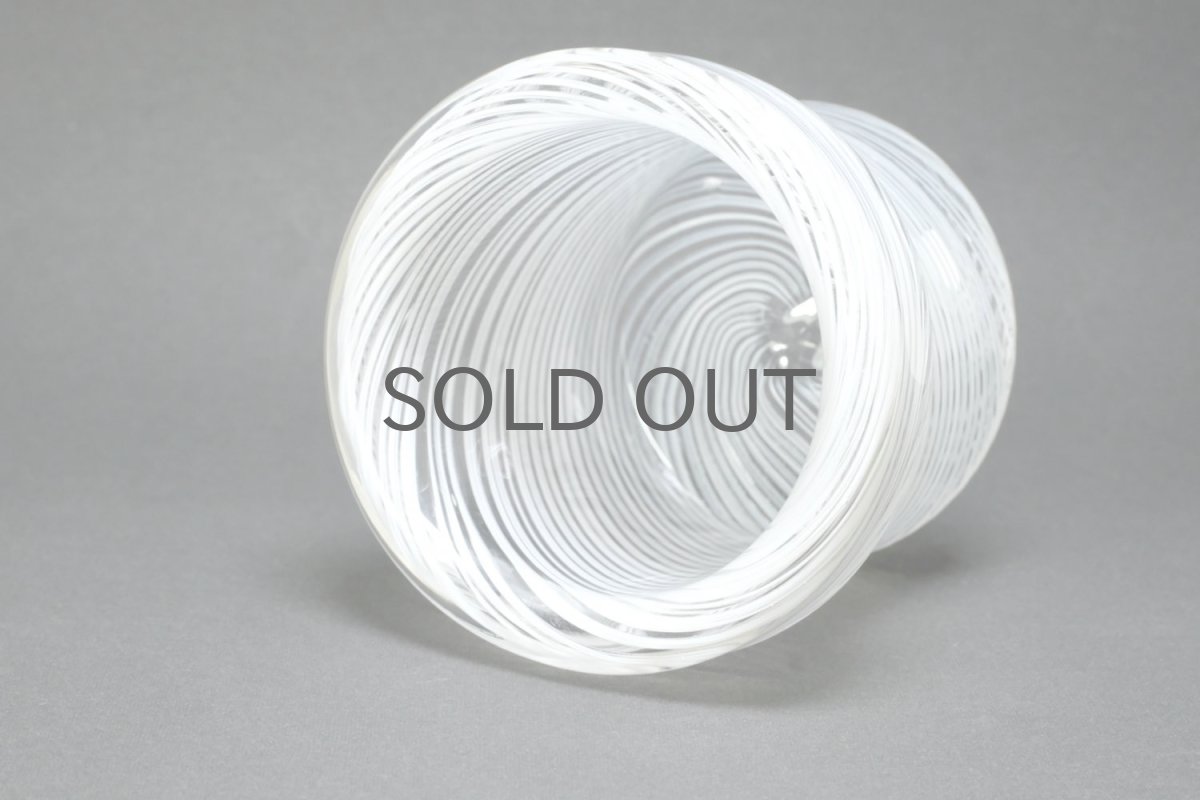 画像6: ビンテージ北欧雑貨/Kaj Franck/カイ・フランク/アートオブジェクト/KF279/フィリグリーガラス/ホワイト (6)