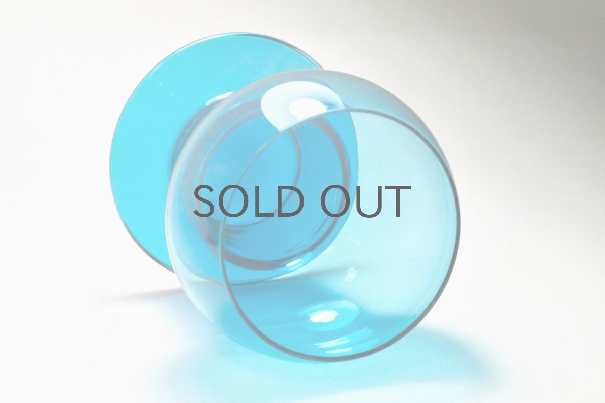 画像2: ビンテージ北欧雑貨/Kaj Franck/カイ・フランク/Wineglass 1111/Nuutajarvi/ヌータヤルヴィ/ワイングラス/ライトブルー (2)