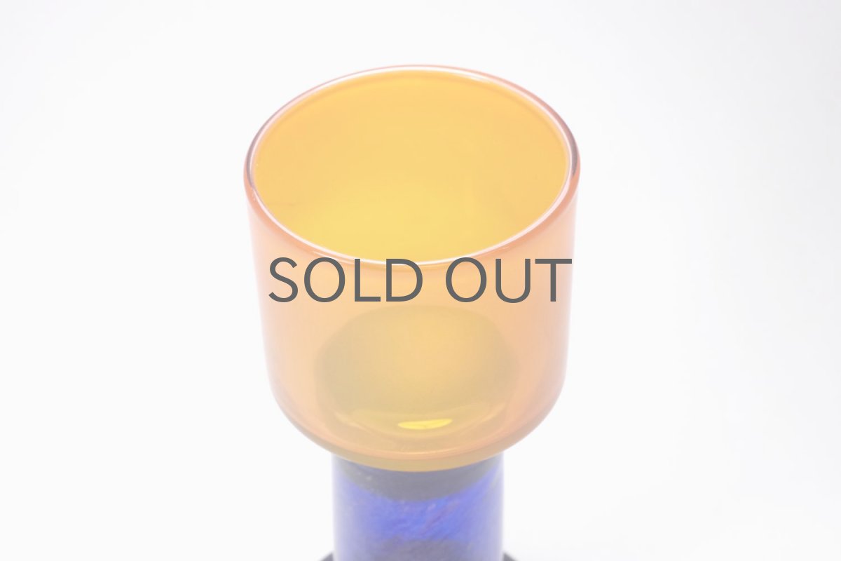 画像2: ビンテージ北欧雑貨/Kaj Franck/カイ・フランク/Pokaali/ゴブレット/KF486/Nuutajarvi/ヌータヤルヴィ/オレンジ (2)