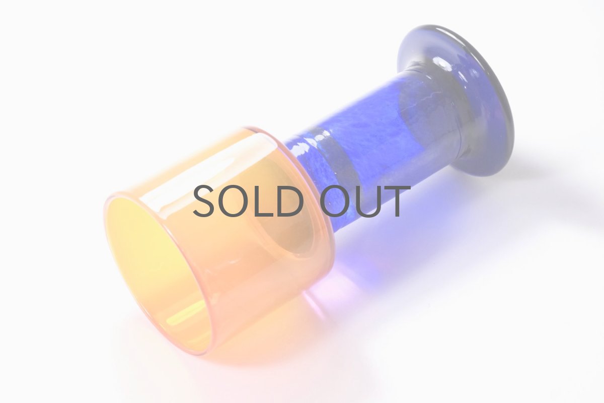 画像4: ビンテージ北欧雑貨/Kaj Franck/カイ・フランク/Pokaali/ゴブレット/KF486/Nuutajarvi/ヌータヤルヴィ/オレンジ (4)