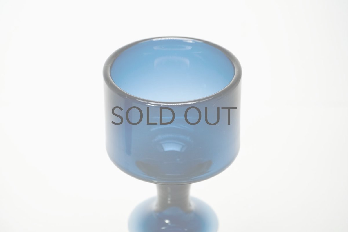 画像2: ビンテージ北欧雑貨/Kaj Franck/カイ・フランク/KF245/Nuutajarvi/ヌータヤルヴィ/ベース/ダークブルー/No.1 (2)