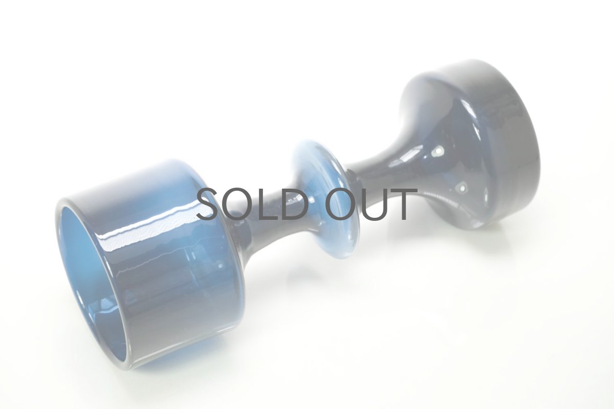 画像4: ビンテージ北欧雑貨/Kaj Franck/カイ・フランク/KF245/Nuutajarvi/ヌータヤルヴィ/ベース/ダークブルー/No.1 (4)