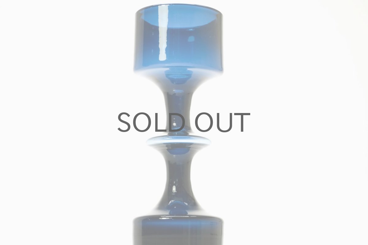 画像3: ビンテージ北欧雑貨/Kaj Franck/カイ・フランク/KF245/Nuutajarvi/ヌータヤルヴィ/ベース/ダークブルー/No.1 (3)