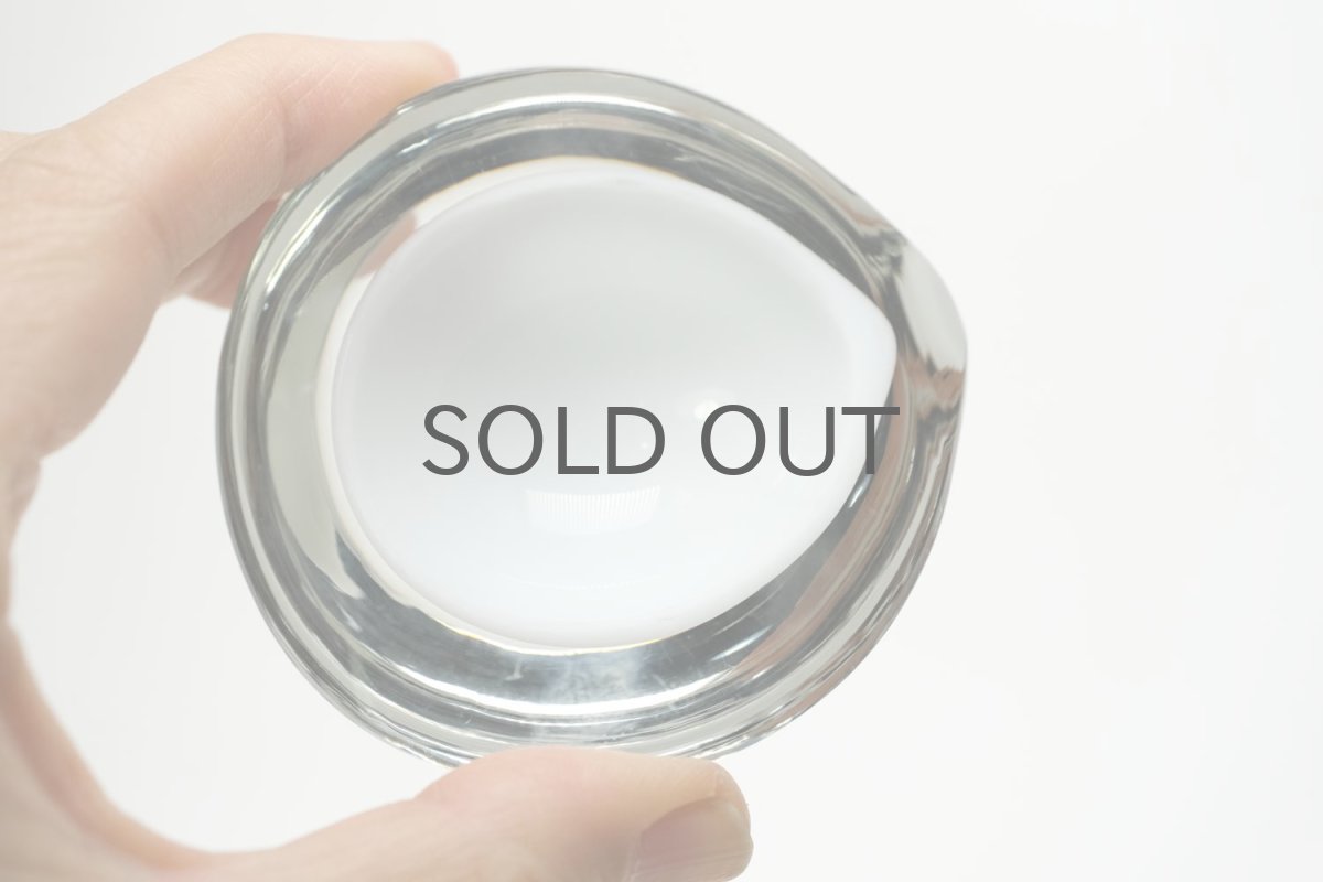 画像2: ビンテージ北欧雑貨/Kaj Franck/カイ・フランク/Nuutajarvi/ニュータヤルヴィ/KF211/Chestnut bowl/White/No.2 (2)