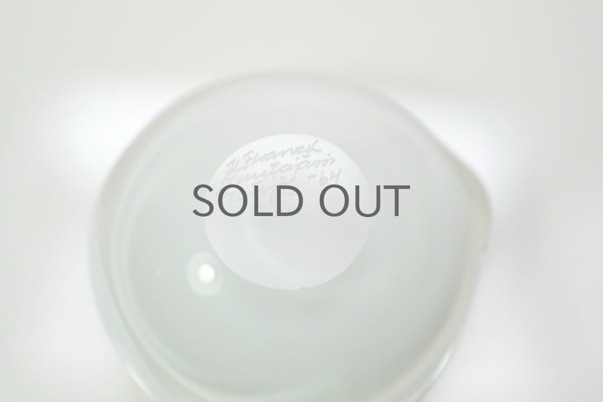 画像4: ビンテージ北欧雑貨/Kaj Franck/カイ・フランク/Nuutajarvi/ニュータヤルヴィ/KF211/Chestnut bowl/White/No.2 (4)