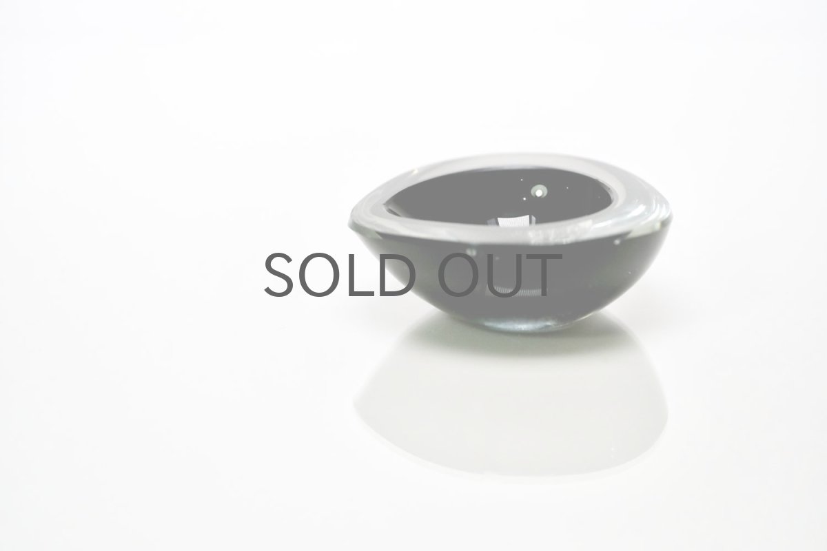 画像1: ビンテージ北欧雑貨/Kaj Franck/カイ・フランク/Nuutajarvi/ニュータヤルヴィ/KF211/Chestnut bowl/Black/No.1 (1)