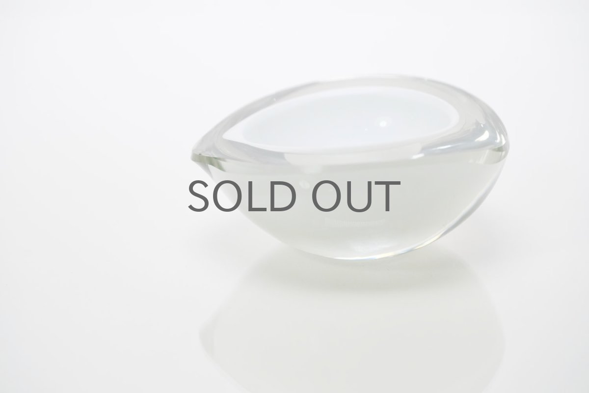 画像3: ビンテージ北欧雑貨/Kaj Franck/カイ・フランク/Nuutajarvi/ニュータヤルヴィ/KF211/Chestnut bowl/White/No.2 (3)