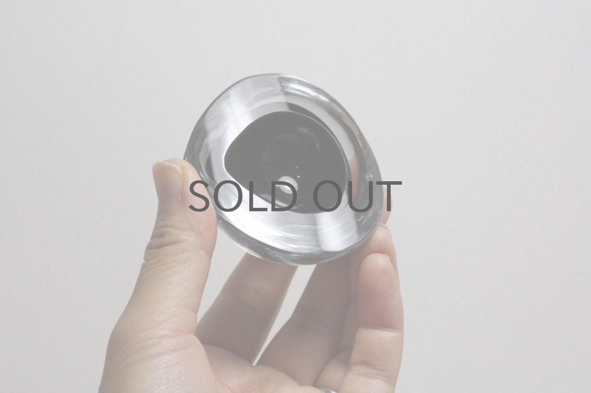 画像8: ビンテージ北欧雑貨/Kaj Franck/カイ・フランク/Nuutajarvi/ニュータヤルヴィ/KF211/Chestnut bowl/Black/No.2 (8)