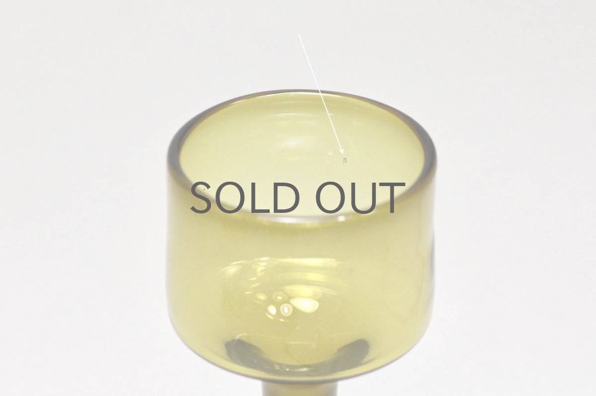 画像3: ビンテージ北欧雑貨/Kaj Franck/カイ・フランク/KF245/Nuutajarvi/ヌータヤルヴィ/ベース/オリーブ (3)