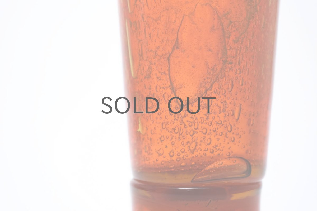 画像4: ビンテージ北欧雑貨/Kaj Franck/カイ・フランク/Nuutajarvi/ヌータヤルヴィ/ユニークピース/アートピース/気泡入り/オレンジ/Pokaali (4)