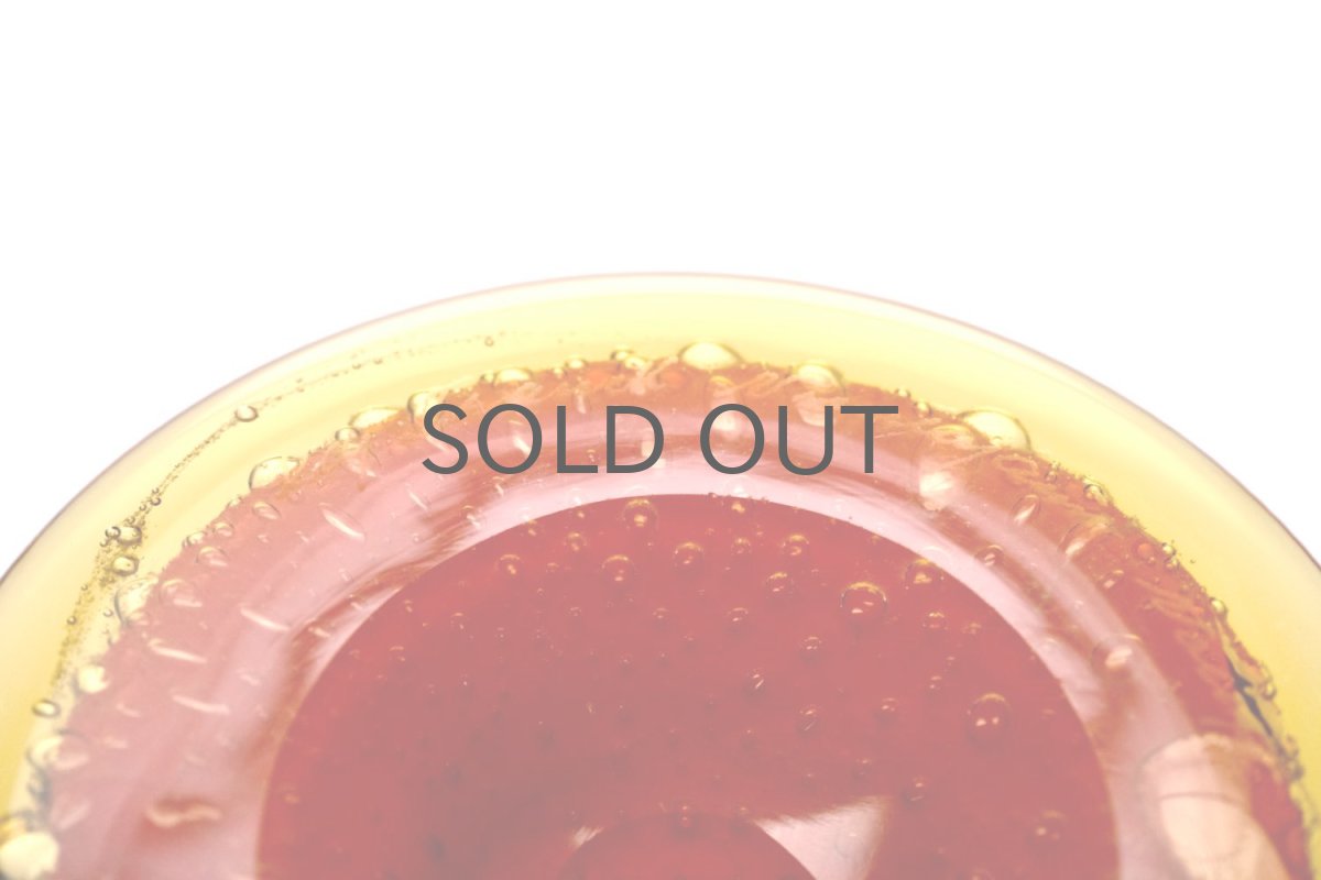 画像9: ビンテージ北欧雑貨/Kaj Franck/カイ・フランク/Nuutajarvi/ヌータヤルヴィ/ユニークピース/アートピース/気泡入り/オレンジ/Pokaali (9)