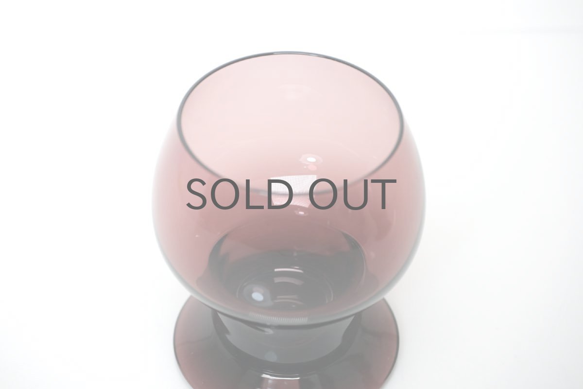 画像5: ビンテージ北欧雑貨/Kaj Franck/カイ・フランク/Wineglass 1111/Nuutajarvi/ヌータヤルヴィ/ワイングラス/パープル (5)