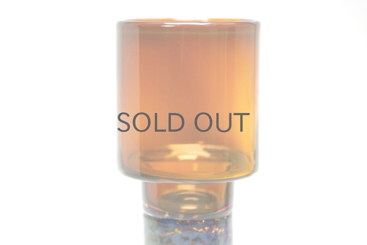 画像2: Kaj Franck/カイ・フランク/Pokaali/ゴブレット/KF486/Nuutajarvi/ヌータヤルヴィ/アンバー×ダークグルー/No.3 (2)