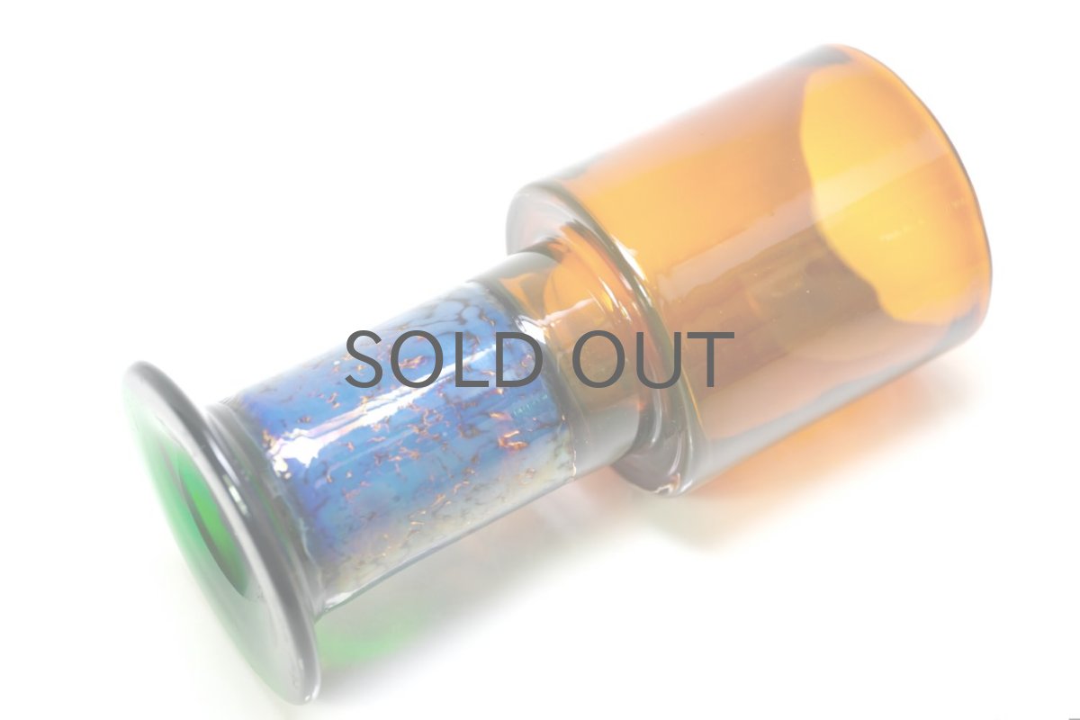 画像5: Kaj Franck/カイ・フランク/Pokaali/ゴブレット/KF486/Nuutajarvi/ヌータヤルヴィ/アンバー×ダークグルー/No.3 (5)