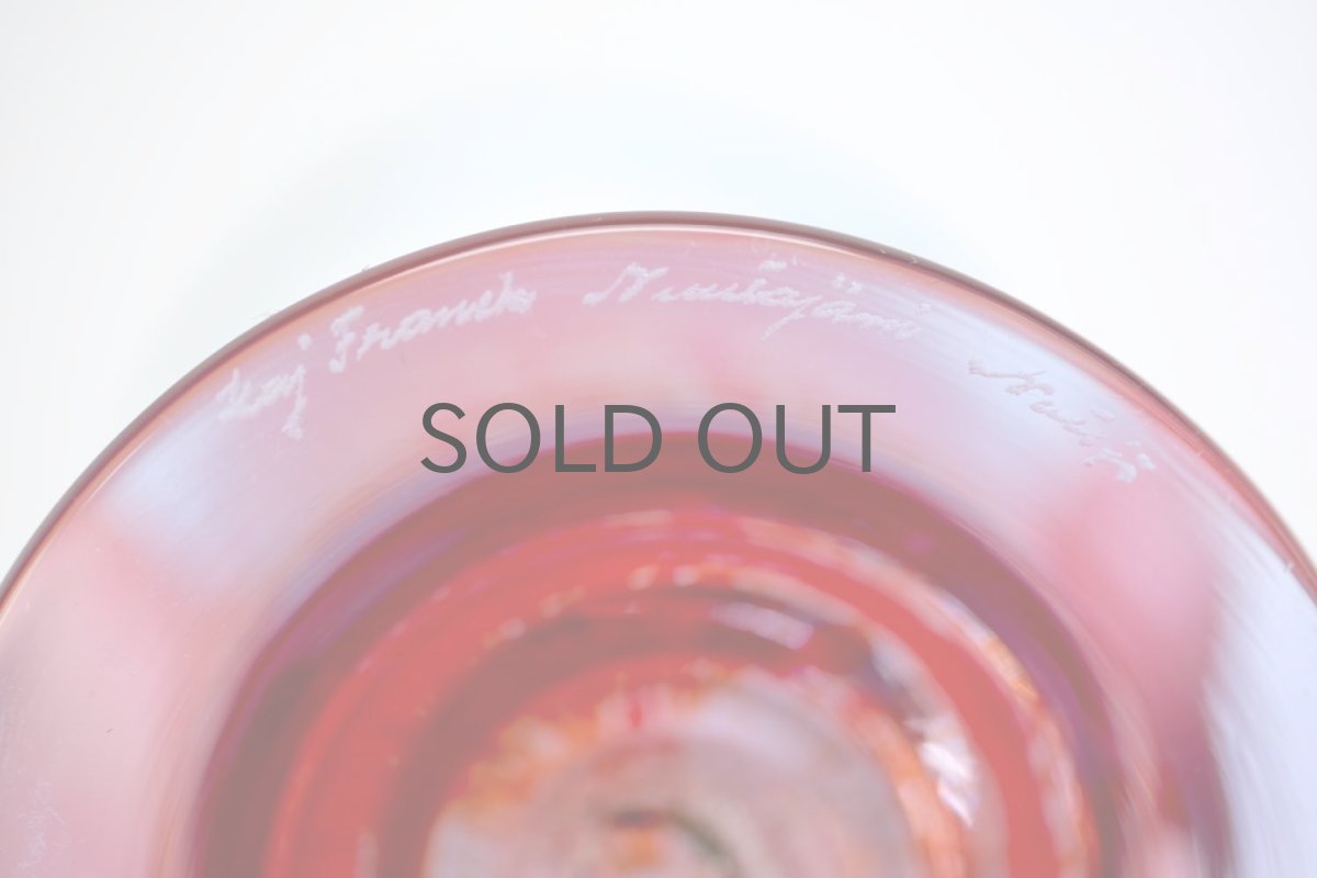 画像5: Kaj Franck/カイ・フランク/Pokaali/ゴブレット/KF486/Nuutajarvi/ヌータヤルヴィ/ペールブルー×オレンジ/No.1 (5)