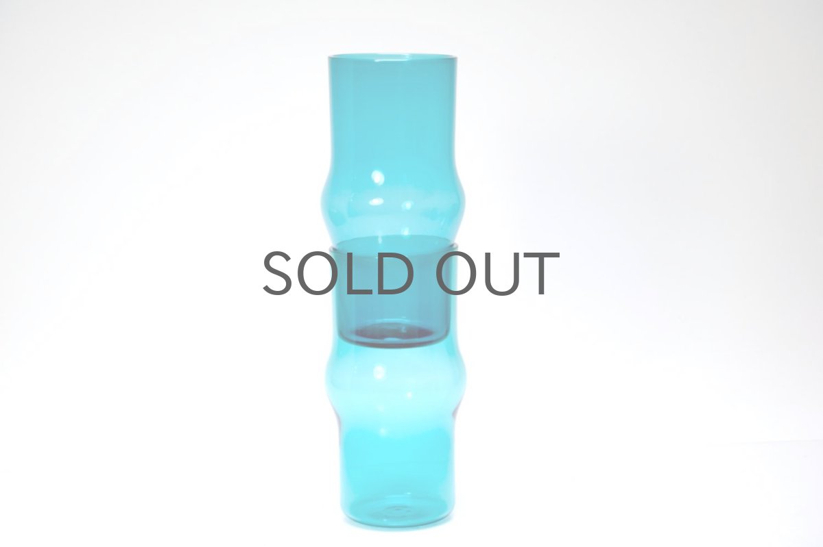 画像3: ビンテージ北欧雑貨/Kaj Franck/カイ・フランク/1711/タンブラー/Nuutajarvi/ニュータヤルヴィ/ターコイズブルー (3)