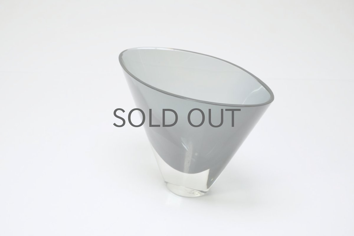 画像7: ビンテージ北欧雑貨/Kaj Franck/カイ・フランク/Nuutajarvi/ヌータヤルヴィ/KF234/楕円形ベース/H10cm (7)