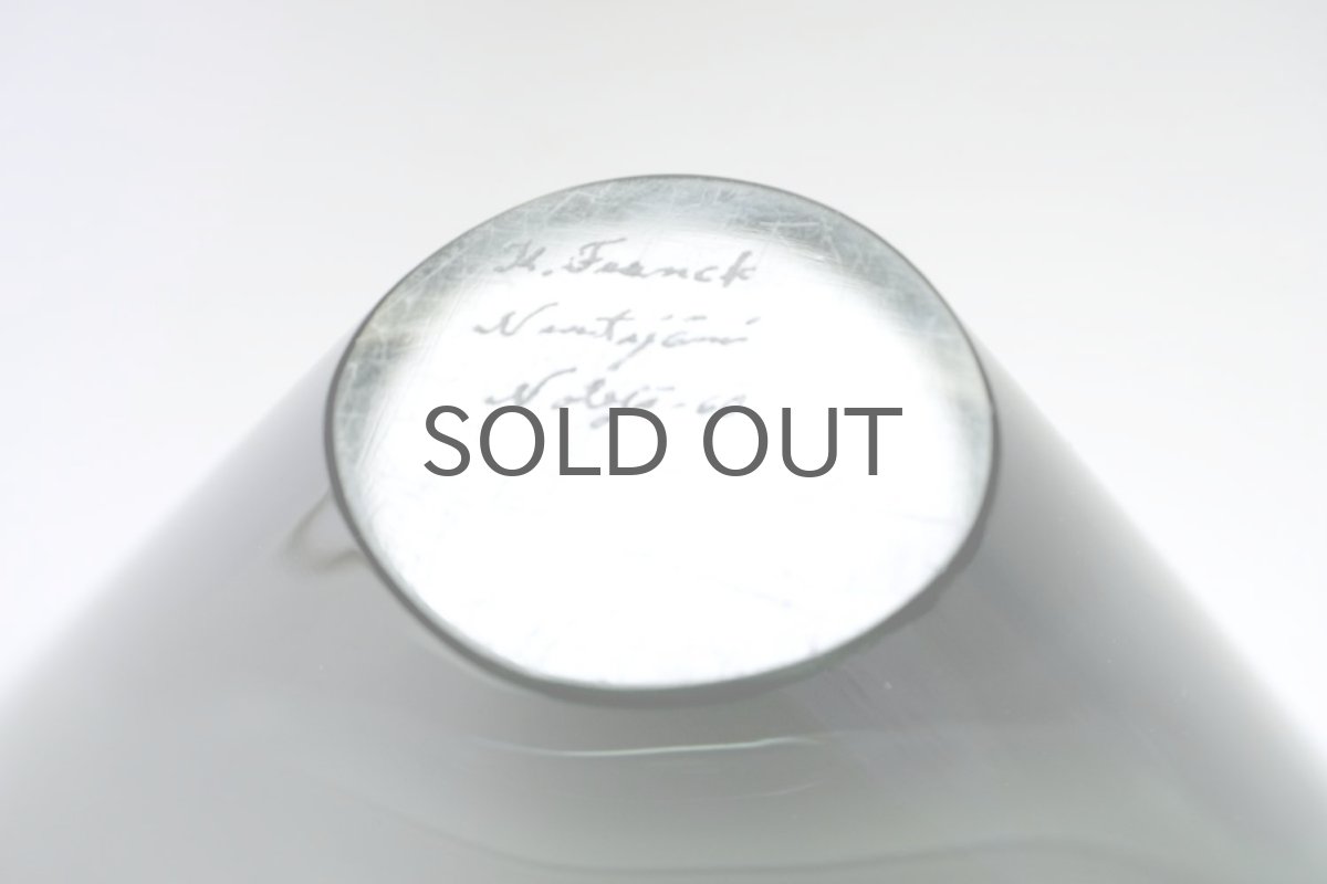 画像4: ビンテージ北欧雑貨/Kaj Franck/カイ・フランク/Nuutajarvi/ヌータヤルヴィ/KF234/楕円形ベース/H10cm (4)