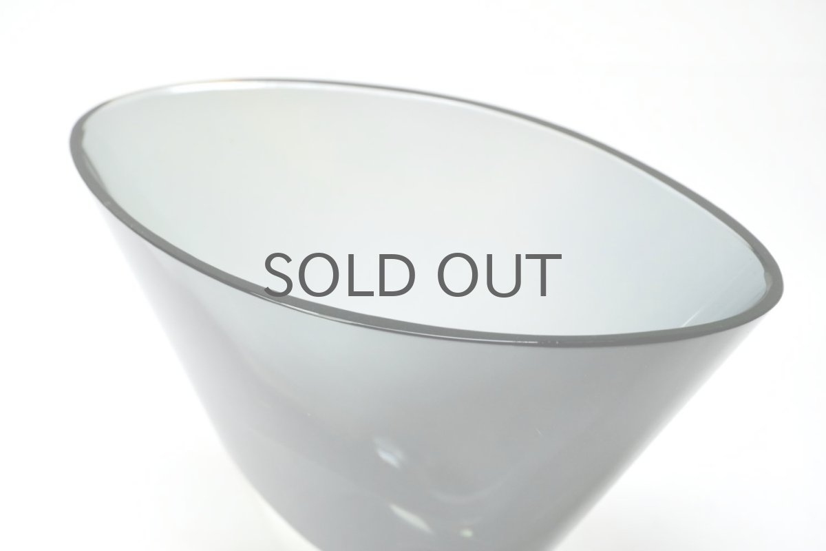 画像3: ビンテージ北欧雑貨/Kaj Franck/カイ・フランク/Nuutajarvi/ヌータヤルヴィ/KF234/楕円形ベース/H10cm (3)