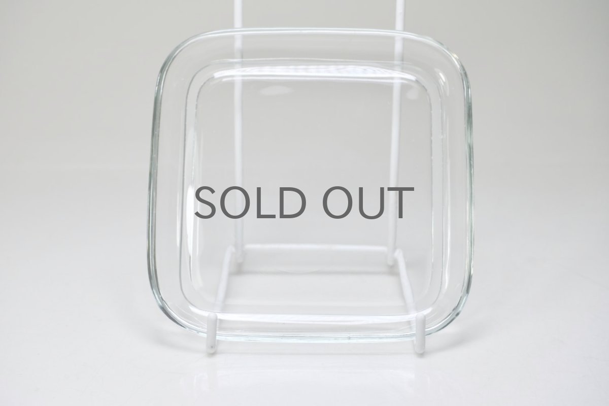 画像2: ビンテージ北欧雑貨/Kaj Franck/カイ・フランク/5269/スクエアープレート/クリア (2)