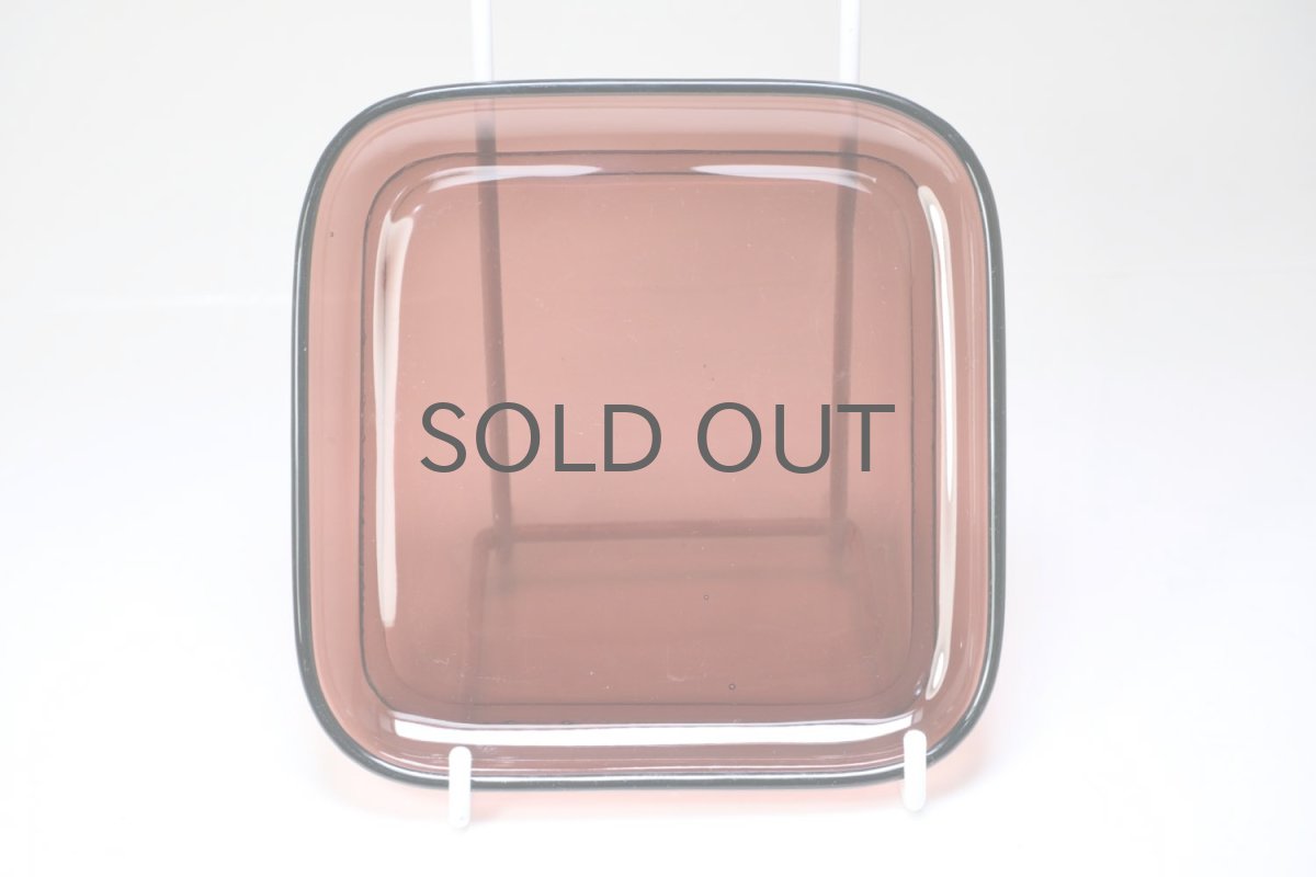 画像2: ビンテージ北欧雑貨/Kaj Franck/カイ・フランク/5269/スクエアープレート/パープル (2)