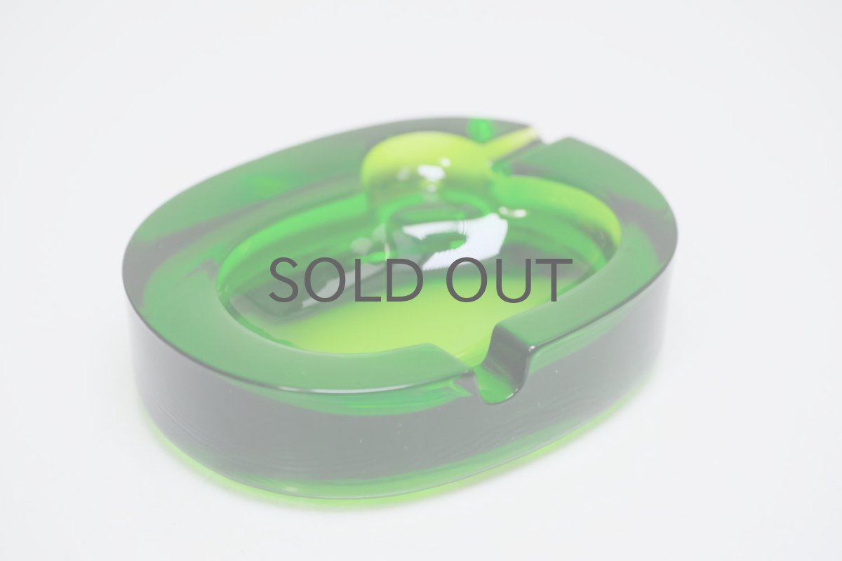 画像5: ビンテージ北欧雑貨/Kaj Franck/カイ・フランク/Nuutajarvi/ヌータヤルヴィ/Tuhkatipu/6651/アッシュトレー/グリーン (5)