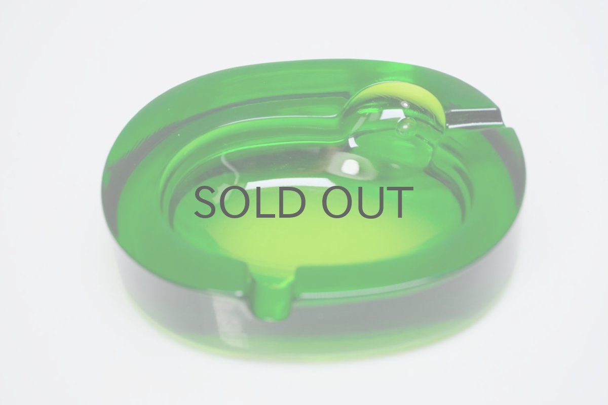 画像3: ビンテージ北欧雑貨/Kaj Franck/カイ・フランク/Nuutajarvi/ヌータヤルヴィ/Tuhkatipu/6651/アッシュトレー/グリーン (3)