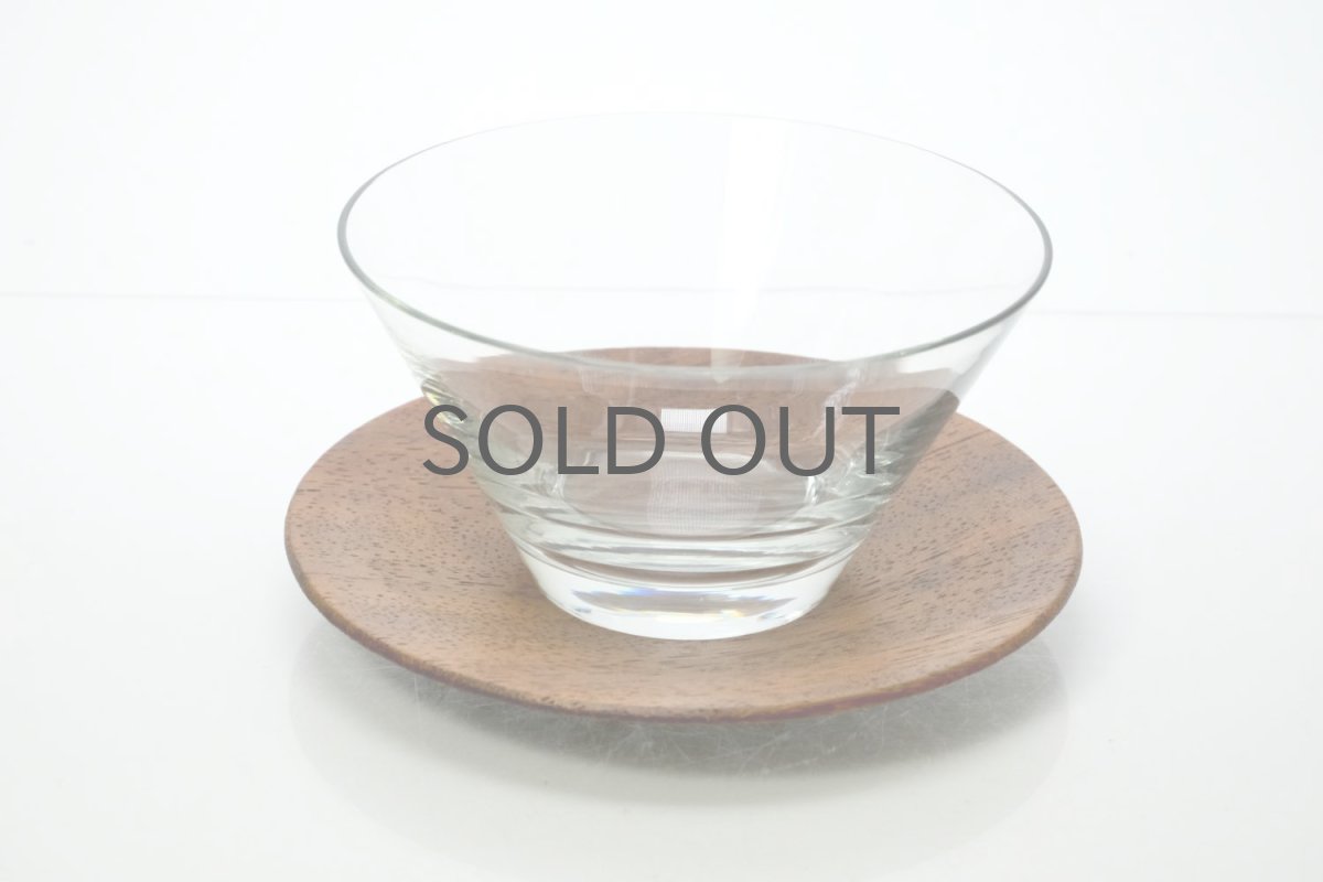 画像2: ビンテージ北欧雑貨/Kaj Franck/カイ・フランク/1369/Nuutajarvi/ヌータヤルヴィ/グラス&チークソーサー/No.3 (2)