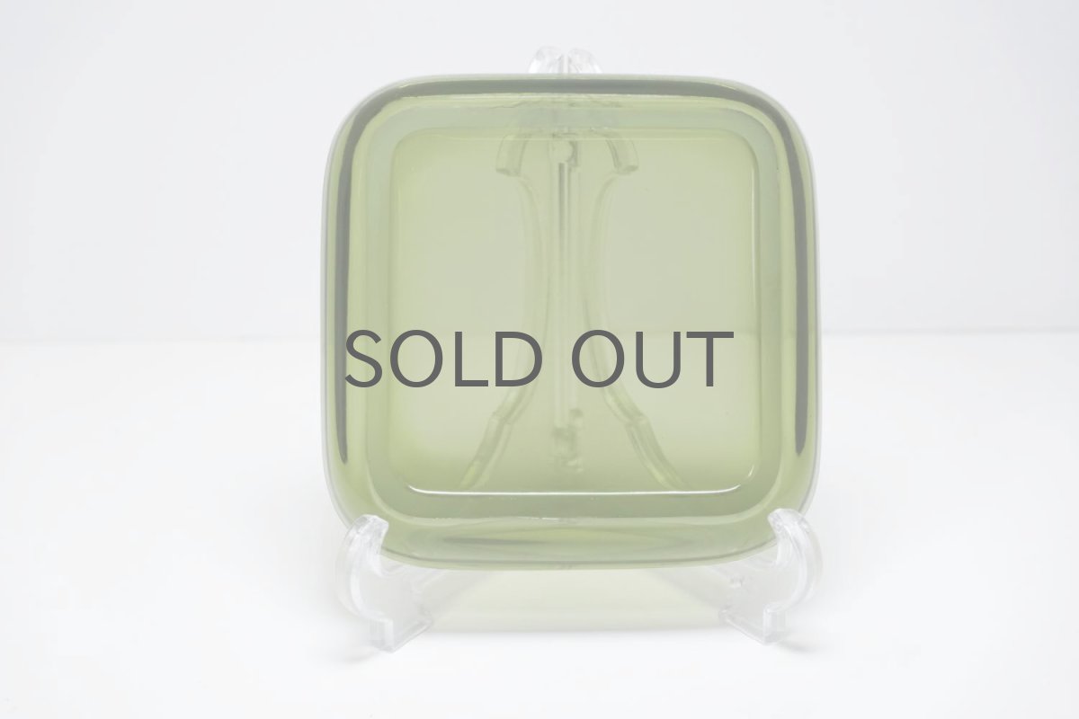 画像4: ビンテージ北欧雑貨/Kaj Franck/カイ・フランク/5269/スクエアープレート/14cm角/モスグリーン (4)