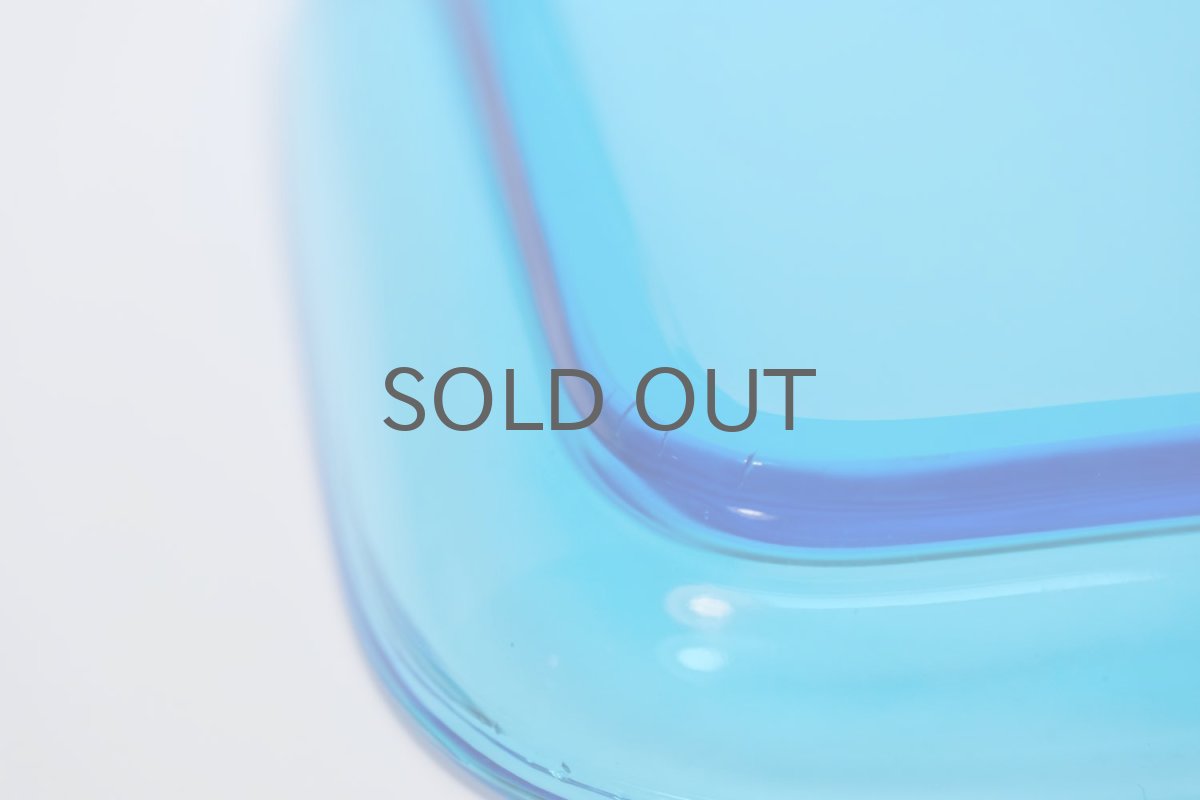 画像2: ビンテージ北欧雑貨/Kaj Franck/カイ・フランク/5269/スクエアープレート/14cm角/スカイブルー/No.2 (2)