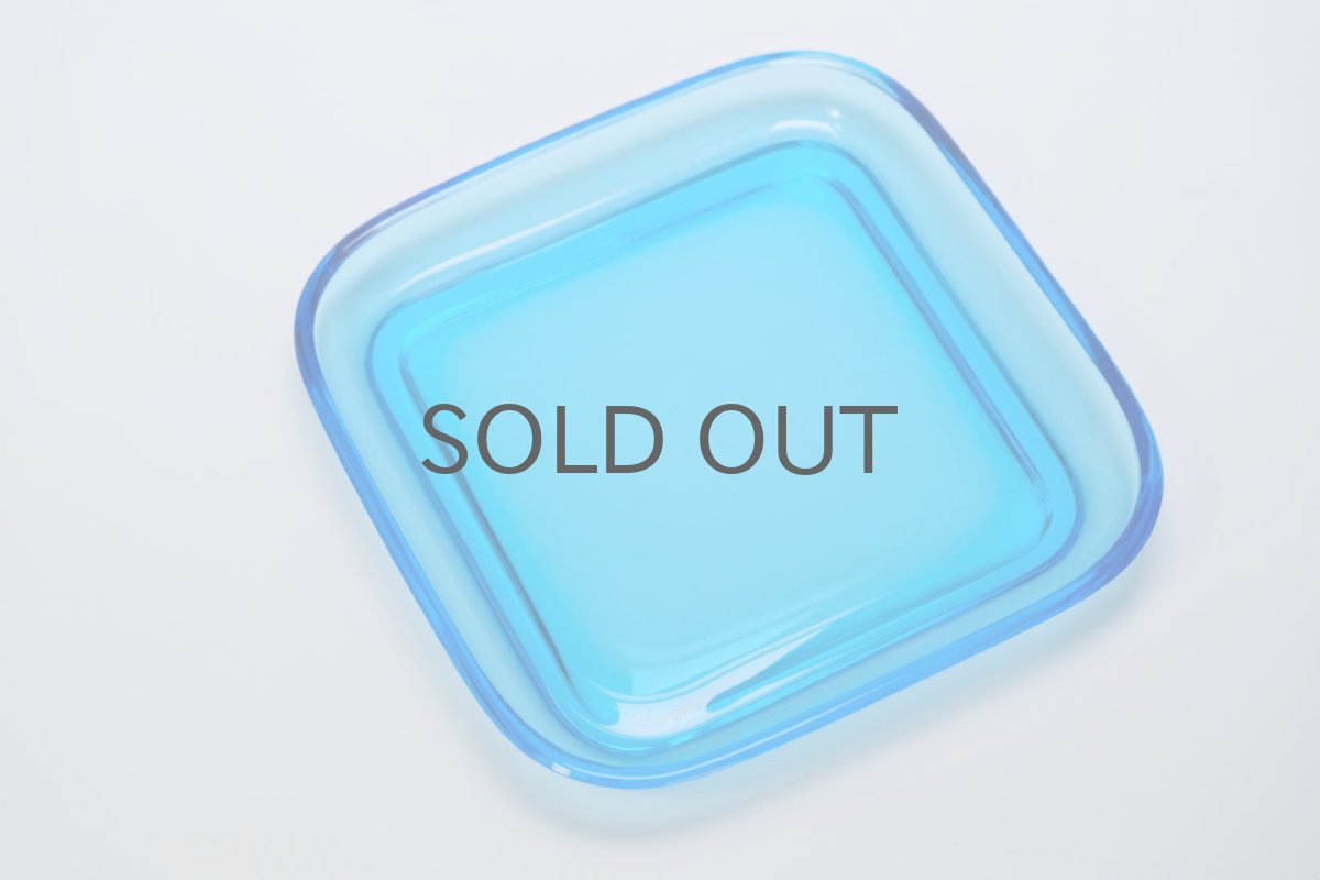 画像3: ビンテージ北欧雑貨/Kaj Franck/カイ・フランク/5269/スクエアープレート/14cm角/スカイブルー/No.2 (3)