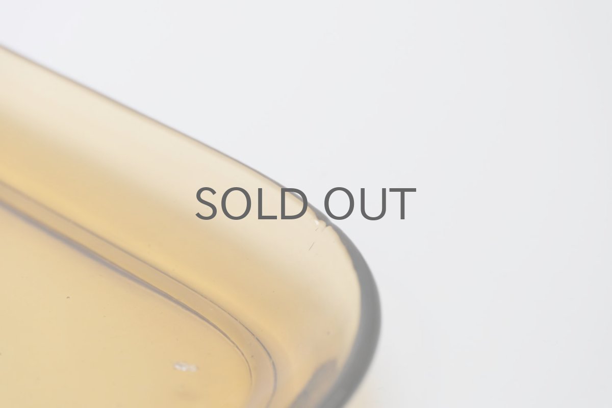 画像3: ビンテージ北欧雑貨/Kaj Franck/カイ・フランク/5269/スクエアープレート/18.5cm角/アンバー (3)