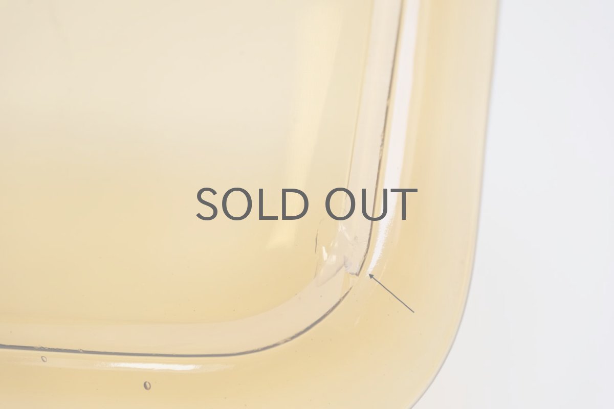 画像4: ビンテージ北欧雑貨/Kaj Franck/カイ・フランク/5269/スクエアープレート/18.5cm角/アンバー (4)