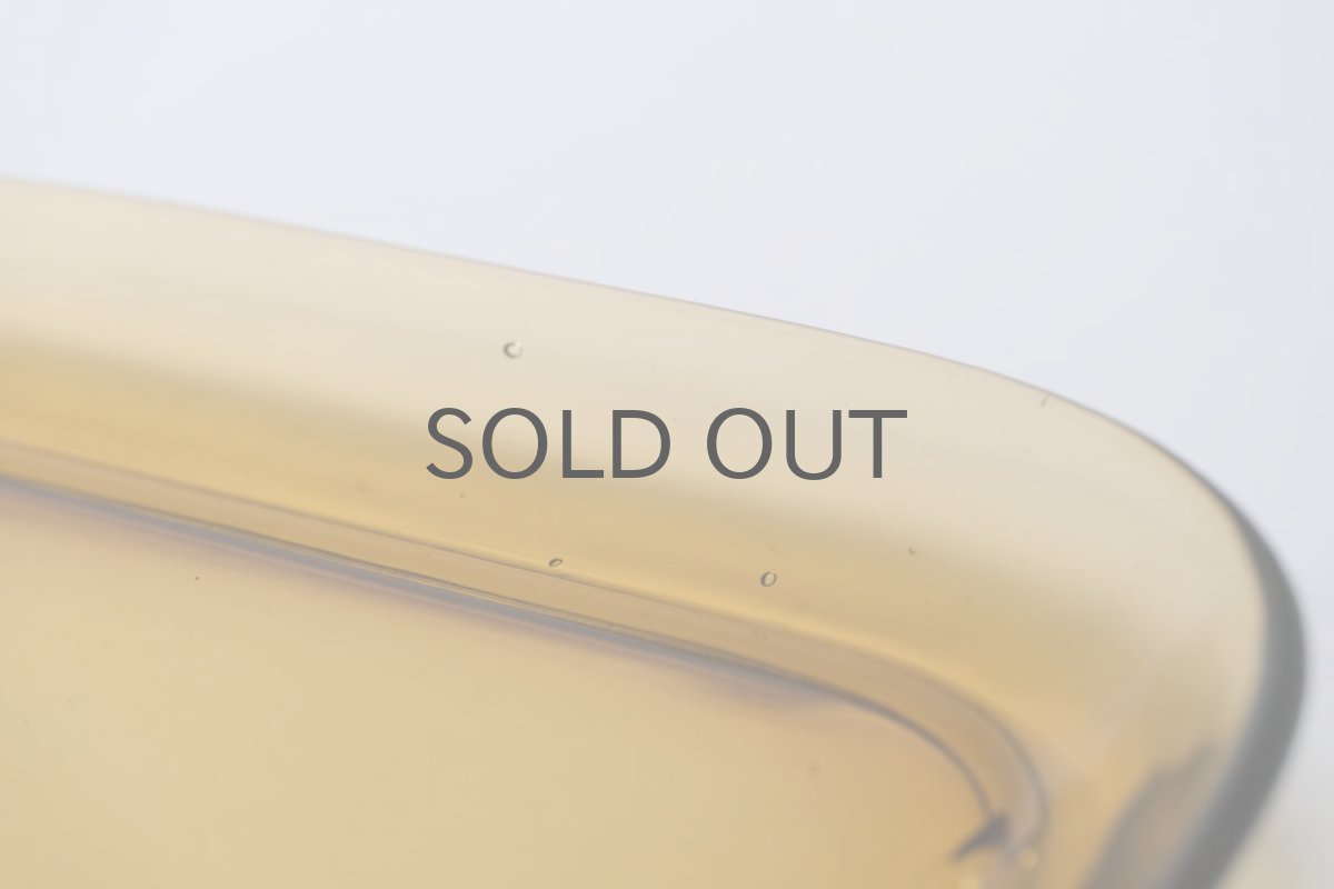 画像5: ビンテージ北欧雑貨/Kaj Franck/カイ・フランク/5269/スクエアープレート/18.5cm角/アンバー (5)