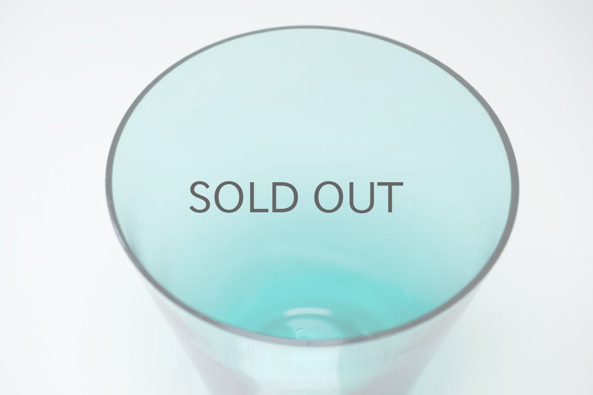 画像4: ビンテージ北欧雑貨/Kaj Franck/カイ・フランク/2744/タンブラー/H8cm/Nuutajarvi/ヌータヤルヴィ/ターコイズブルー (4)